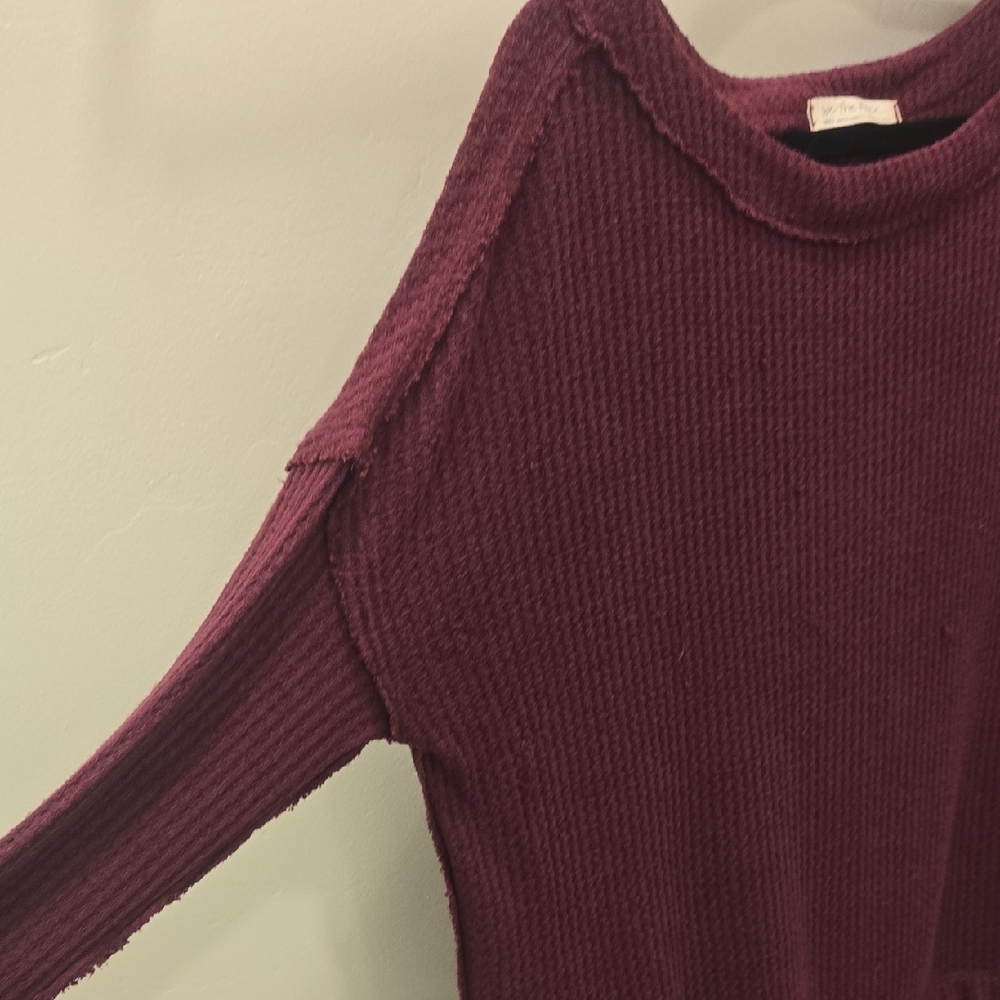 We The Free Burgundy Tunic Top S - Picture 4 of 9